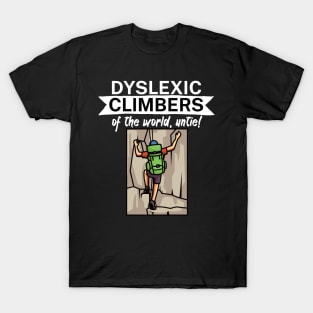 Dyslexic climbers of the world Untie T-Shirt